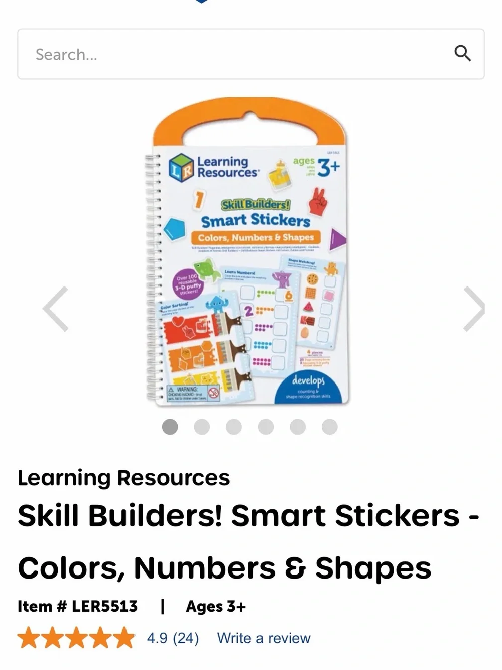 Learning Resources- 2 Books Included- Letters & Phonics- Colors, Numbers, Shapes